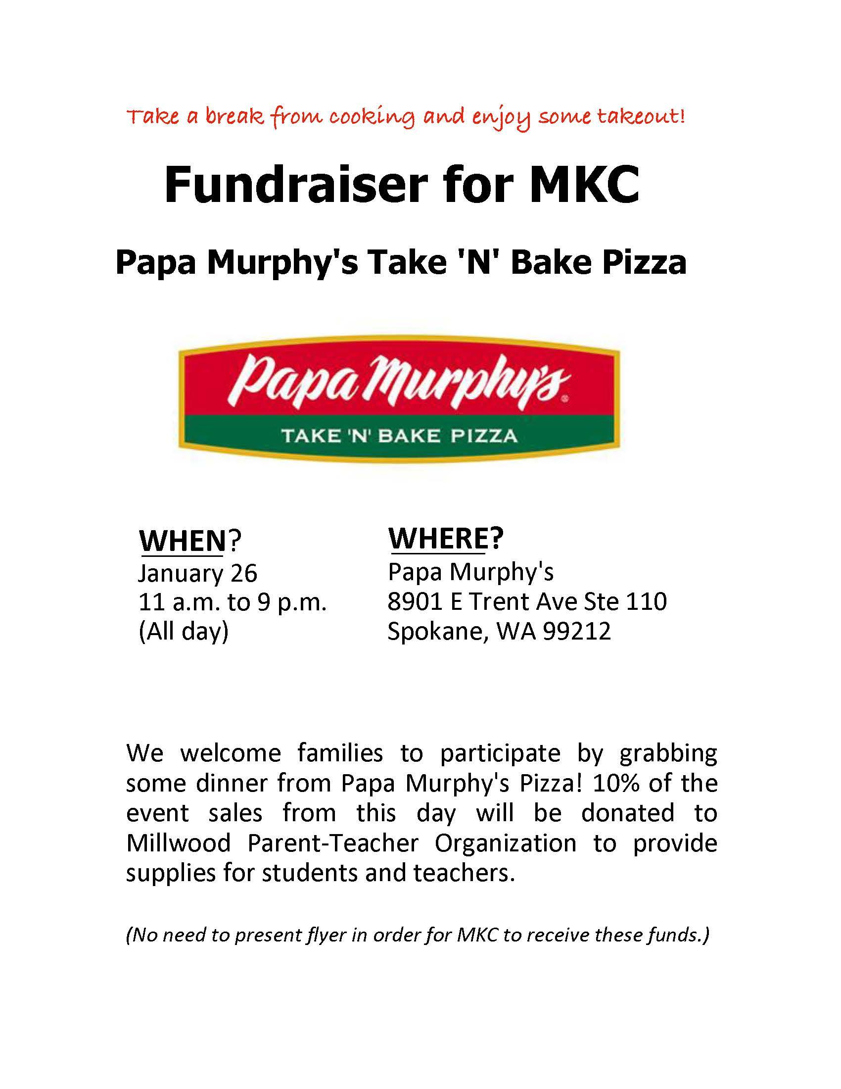 Papa Murphy's fundraiser
